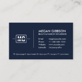 モノグラムエレガントプロフェッショナルミニマモダンリスト 名刺 (正面)