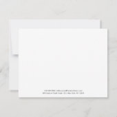 モノグラムエレガントプロフェッショナル文房具 ノートカード (裏面)