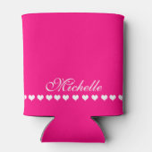 モノグラムエレガントホワイトハートピンク 缶クーラー (裏面)