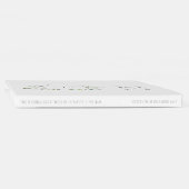 モノグラムエレガントボタニカル結婚ズ ゲストブック (背)