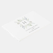 モノグラムエレガントボタニカル結婚ズ ゲストブック (コーナー)