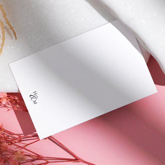 モノグラムエレガントミニマモダンリスト予算 ノートカード