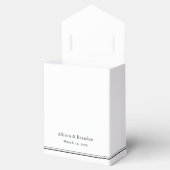 モノグラムエレガントミニマルカスタムウェディング フェイバーボックス (オープン)