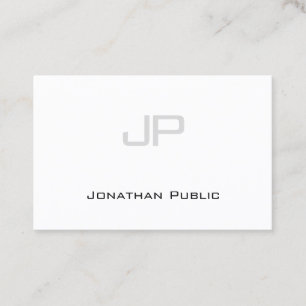 モノグラムエレガントミニマルデザイントレンディーモダン 名刺