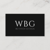 モノグラムエレガントミニマルプロフェッショナル事業 名刺 (正面)