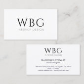 モノグラムエレガントミニマルプロフェッショナル 名刺 (正面/裏面)