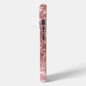 モノグラムエレガントミニマル金ゴールドバラグリッター箔 Case-Mate iPhoneケース (裏面 / 左)