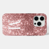 モノグラムエレガントミニマル金ゴールドバラグリッター箔 Case-Mate iPhoneケース (裏面 (横))