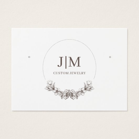 モノグラムエレガントモダンジュエリーイヤリングディスプレイ (正面)