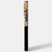 モノグラムエレガントモダンストライプ金ゴールドブラック Case-Mate iPhoneケース (裏面 / 左)