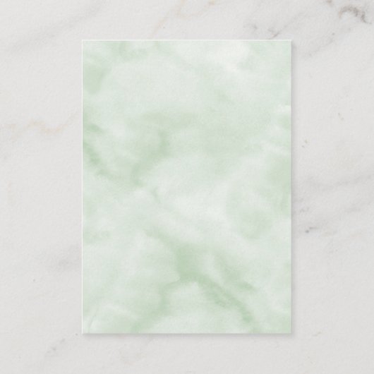 モノグラムエレガントユーカリ結婚スのウェブサイト エンクロージャーカード (裏面)