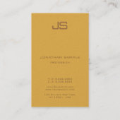 モノグラムエレガントラグジュアリープレミアムパール仕上げ 名刺 (裏面)