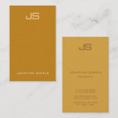 モノグラムエレガントラグジュアリープレミアムパール仕上げ 名刺 (正面/裏面)