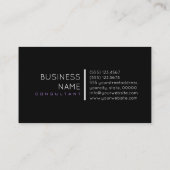 モノグラムエレガントラベモダンンダーとブラック 名刺 (裏面)