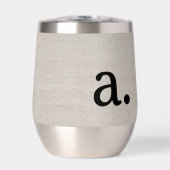 モノグラムエレガントリネンモダンルックイニシャル名 (正面)