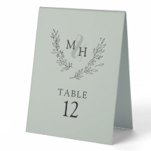 モノグラムエレガントリースセージ結婚ズ