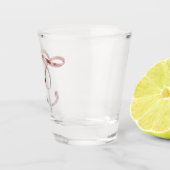 モノグラムエレガントレターTバラ金ゴールドシック ショットグラス (右)