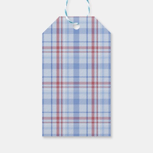 モノグラムエレガントレッドボウメリークリスマス ギフトタグ (裏面)