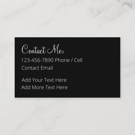 モノグラムエレガントレディース連絡カード 名刺 (裏面)