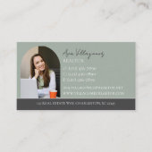 モノグラムエレガントロゴグリーンプロフェッショナル 名刺 (正面)