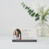 モノグラムエレガントロゴニュートラルプロフェッショナル 名刺 (スタンド正面)