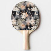 モノグラムエレガント付きソフト花柄 卓球ラケット (正面)