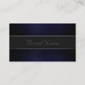 モノグラムエレガント付きダークブルーグレーのヘビ模様 名刺 (正面)