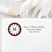 モノグラムエレガント付き花柄 ラベル (インサイチュ)