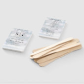 モノグラムエレガント冬ウエディングプログラム ハンドファン (組立なし)