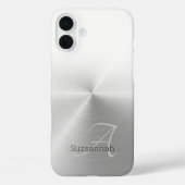 モノグラムエレガント名ホワイトメグラデーションタル Case-Mate iPhoneケース (裏面)