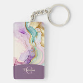 モノグラムエレガント大理石液体インク キーホルダー (裏面)