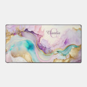 モノグラムエレガント大理石液体インク デスクマット (正面)