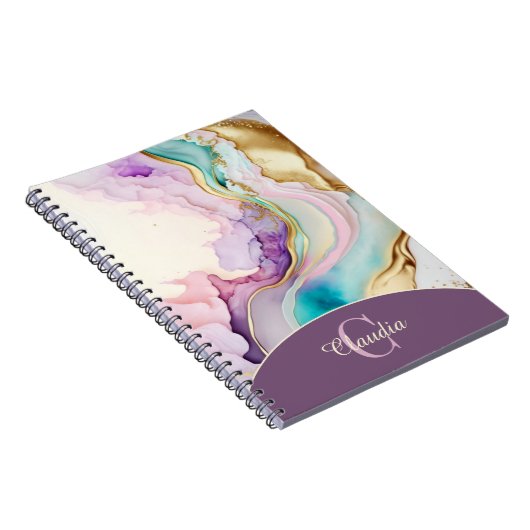 モノグラムエレガント大理石液体インク ノートブック (右側)