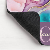 モノグラムエレガント大理石液体インク マウスパッド (コーナー)