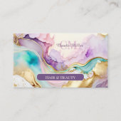 モノグラムエレガント大理石液体インク 名刺 (正面)