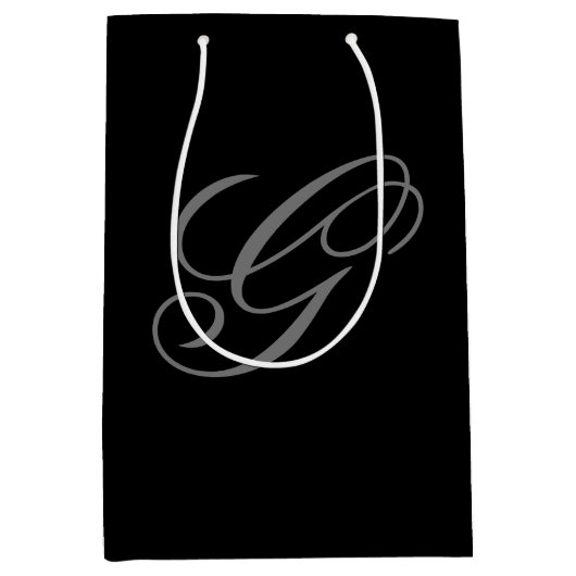 モノグラムエレガント媒体抱き枕 ミディアムペーパーバッグ (正面)