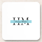 モノグラムエレガント懸命プラスチックコースター コースター (正面)