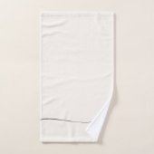 モノグラムエレガント書道ニュートラミニマルル バスタオルセット (ハンドタオル)