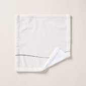 モノグラムエレガント書道ニュートラミニマルル バスタオルセット (ウォッシュタオル)