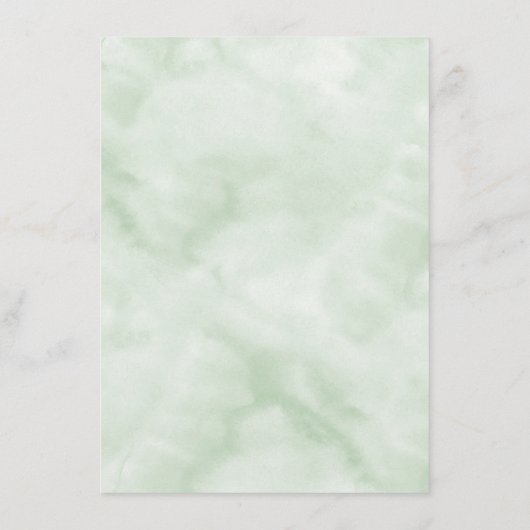 モノグラムエレガント植物結婚披露宴 エンクロージャーカード (裏面)