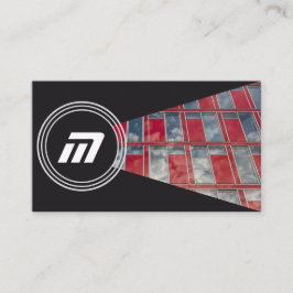 モノグラムエレガント構造オーガニックガラスファサード 名刺