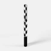 モノグラムエレガント白黒iPhone 15ケース Samsung Galaxyケース (右側面)