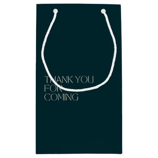 モノグラムエレガント結婚の歓迎と感謝 スモールペーパーバッグ