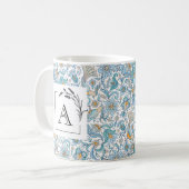 モノグラムエレガント結婚式の引き出物クラシックマグカップ, 325 ml コーヒーマグカップ (正面左)