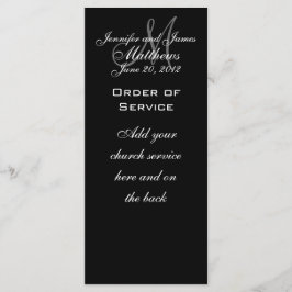 モノグラムエレガント結婚式 プログラム