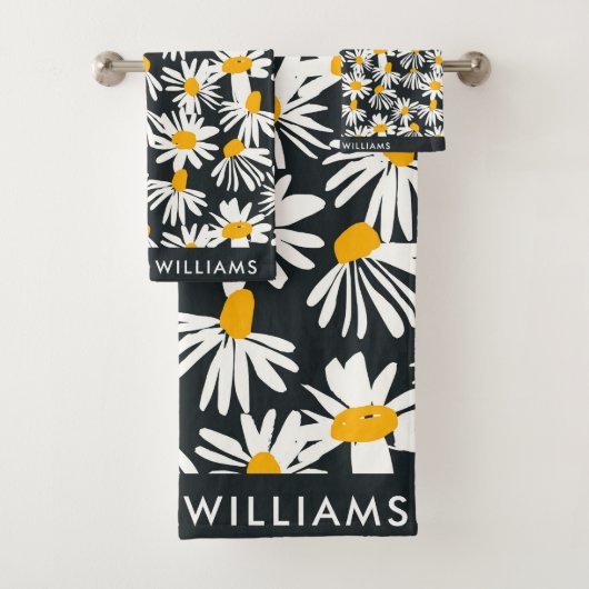 モノグラムエレガント花スタイリッシュ浴用タオルセット バスタオルセット (インサイチュ)