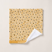 モノグラムエレガント花スタイリッシュ浴用タオルセット バスタオルセット (ウォッシュタオル)