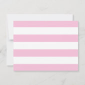 モノグラムエレガント赤面ピンク縁どミニマリスト ノートカード (裏面)