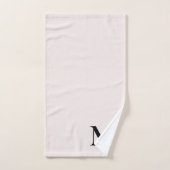 モノグラムエレガント赤面ピンク バスタオルセット (ハンドタオル)