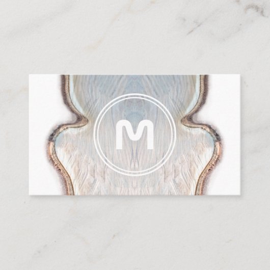 モノグラムエレガント軽木木大工ビジネスc 名刺 (正面)